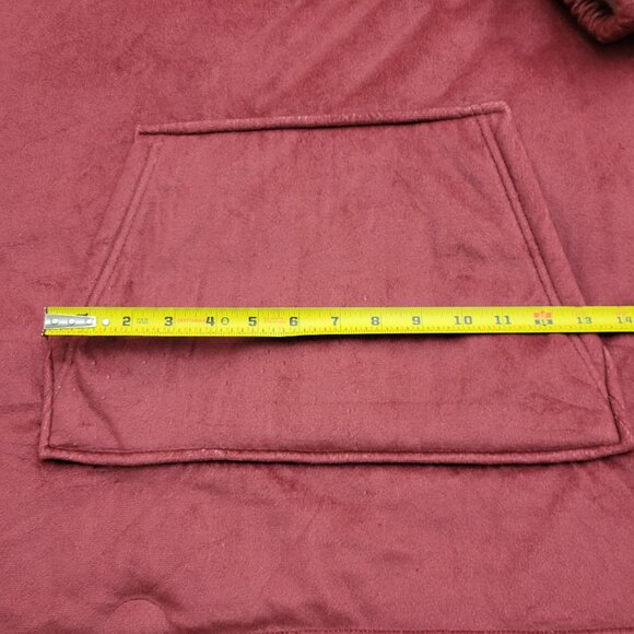 Hoodie Sweater Womens L Oversized Pink Cozy Fluffy Lounge Peace Love Book Binge - Picture 8 of 14